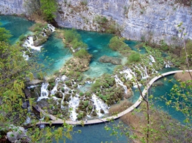 Plitvice vue arienne